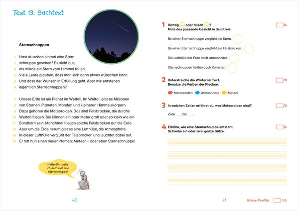 Produktbild: Fit f&uuml;r Lesetests 2. Klasse. Mein Testheft
