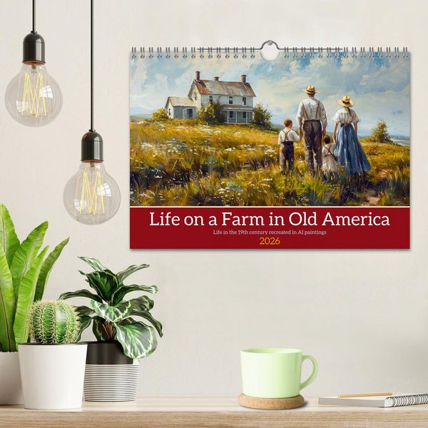 Produktbild: Life on a Farm in Old America (Wall Calendar 2026 DIN A4 landscape), CALVENDO 12 Month Wall Calendar