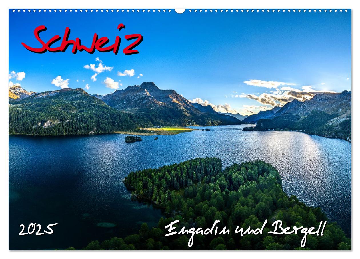 Schweiz - Engadin und Bergell (Wandkalender 2025 DIN A2 quer), CALVENDO Monatskalender