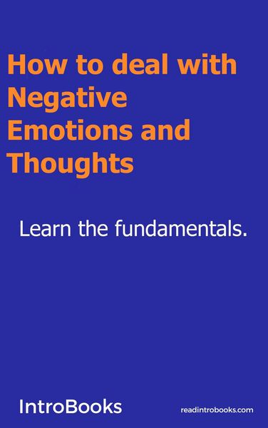 Produktbild: How to deal with Negative Emotions and Thoughts