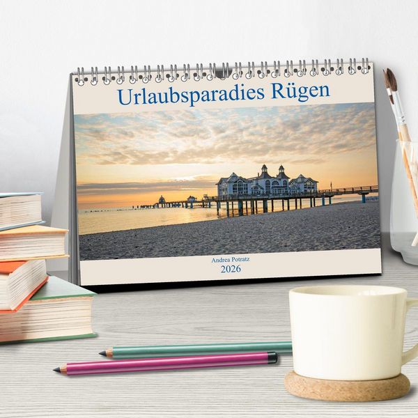 Produktbild: Urlaubsparadies R&uuml;gen (Tischkalender 2026 DIN A5 quer), CALVENDO Monatskalender