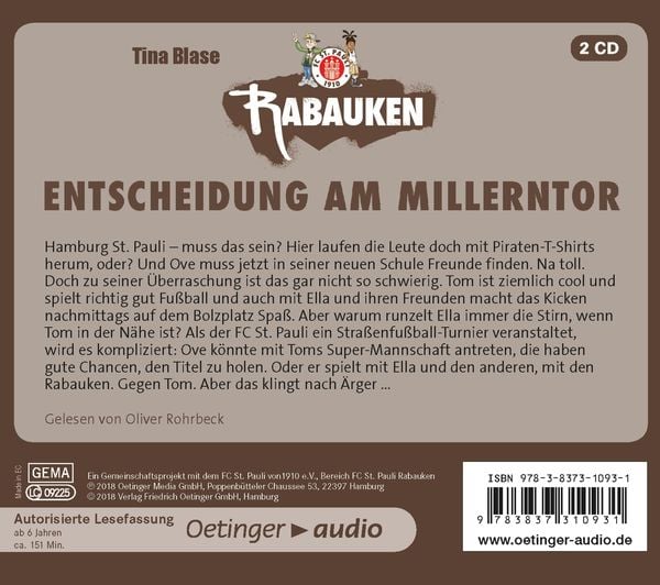 FC St. Pauli Rabauken 1. Entscheidung am Millerntor