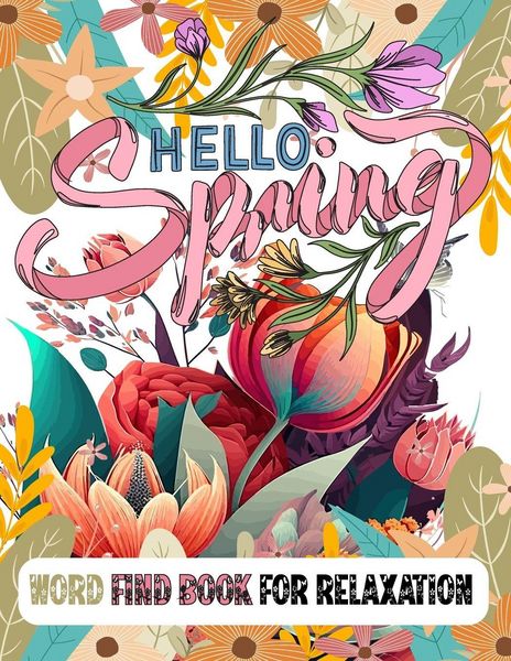 Produktbild: Hello Spring Word Find Book for Relaxation