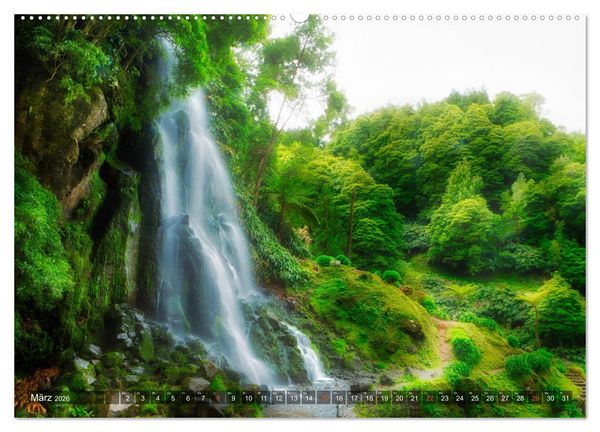 Produktbild: A Z O R E N (hochwertiger Premium Wandkalender 2026 DIN A2 quer), Kunstdruck in Hochglanz