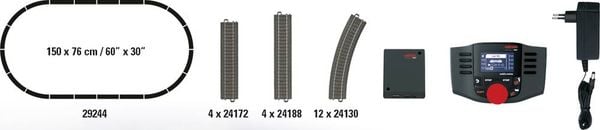 Märklin 29244 H0 Digital-Startpackung Nebenbahn mit BR 24 der DB