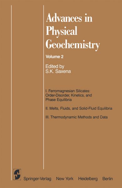 Produktbild: Advances in Physical Geochemistry