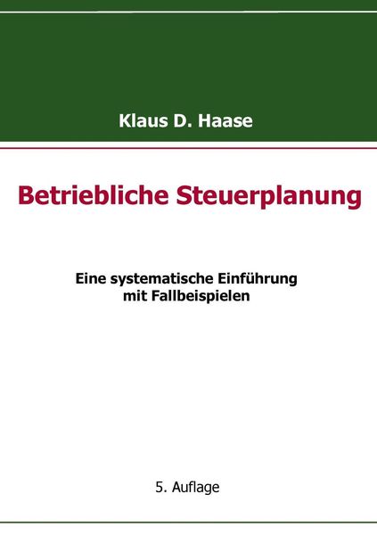 Produktbild: Betriebliche Steuerplanung