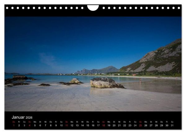 Produktbild: Sommer auf den Lofoten (Wandkalender 2026 DIN A4 quer), CALVENDO Monatskalender