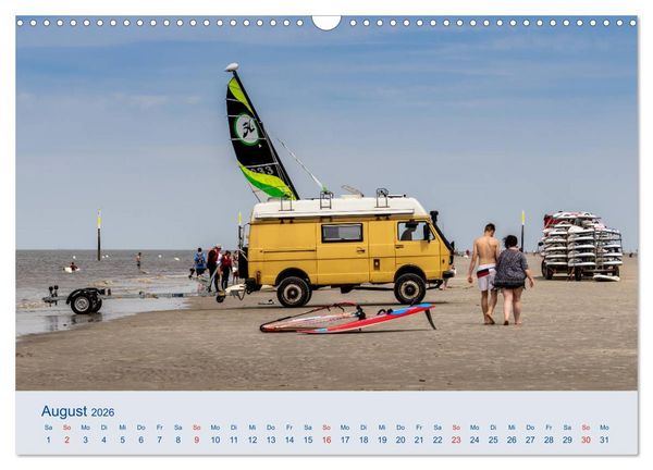 Produktbild: Nordseek&uuml;ste Am Strand von Sankt Peter-Ording (Wandkalender 2026 DIN A3 quer), CALVENDO Monatskalender