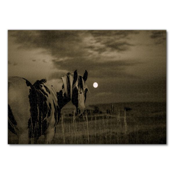 Produktbild: Lais Puzzle Pferd vorm Mond 1000 Teile
