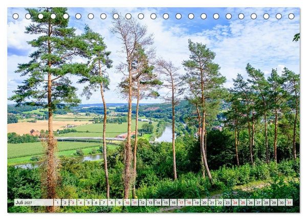 Produktbild: Die Obere Weser - von Hamel bis zur Porta Westfalica (Tischkalender 2027 DIN A5 quer), CALVENDO Monatskalender