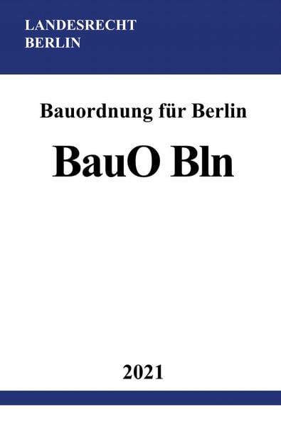 Produktbild: Bauordnung f&uuml;r Berlin (BauO Bln)