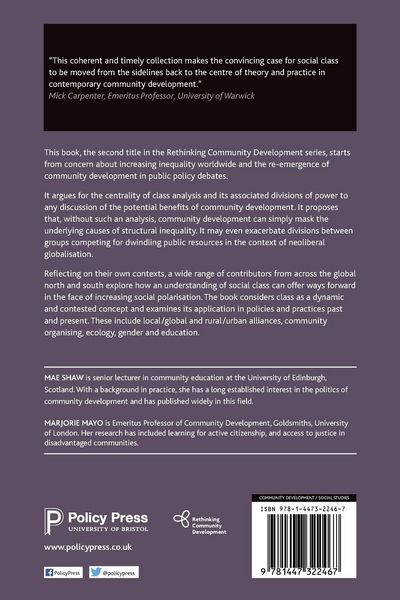 Produktbild: Class, inequality and community development