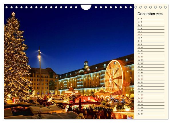 Produktbild: Dresden - Wundersch&ouml;nes Elbflorenz (Wandkalender 2026 DIN A4 quer), CALVENDO Monatskalender
