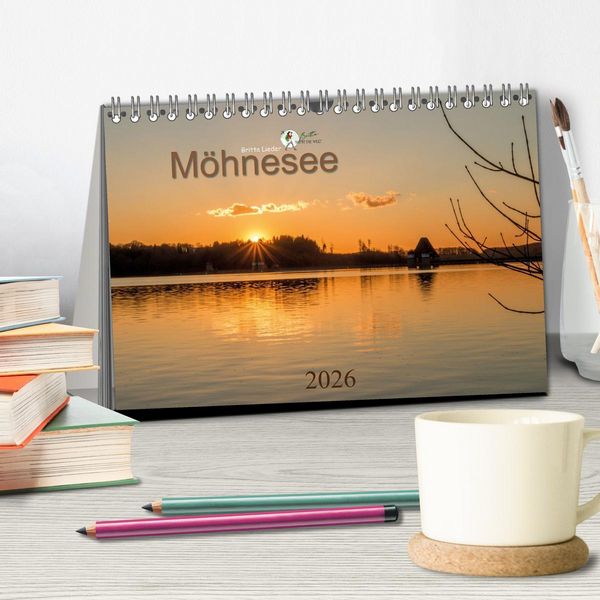 Produktbild: M&ouml;hnesee - das westf&auml;lische Meer (Tischkalender 2026 DIN A5 quer), CALVENDO Monatskalender