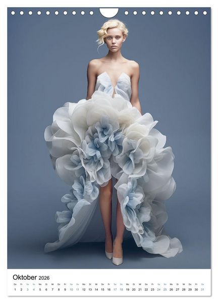 Produktbild: Floral Couture (Wandkalender 2026 DIN A4 hoch), CALVENDO Monatskalender