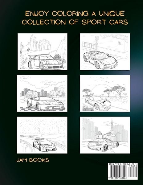 Produktbild: Sports Car Coloring Book