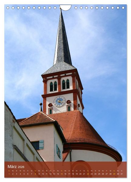 Produktbild: Historische Altstadt Mindelheim (Wandkalender 2026 DIN A4 hoch), CALVENDO Monatskalender