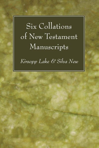 Produktbild: Six Collations of New Testament Manuscripts