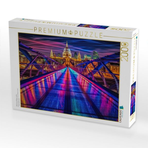 Produktbild: CALVENDO Puzzle Millennium Bridge, London | 2000 Teile Lege-Gr&ouml;&szlig;e 90x67cm Foto-Puzzle f&uuml;r gl&uuml;ckliche Stunden