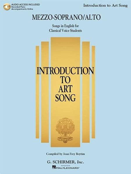 Produktbild: Introduction to Art Song for Mezzo-Soprano/Alto