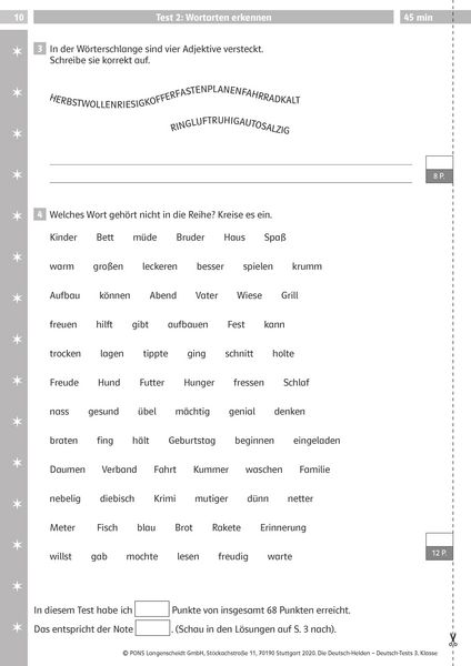 Produktbild: Deutsch-Tests 3. Klasse