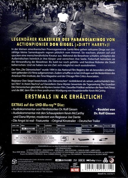 Produktbild: Die D&auml;monischen - Die K&ouml;rperfresser kommen: Das Original! - 2-Disc Limited Collector's Edition Mediabook (4K UHD-Blu-ray + Blu-ray)