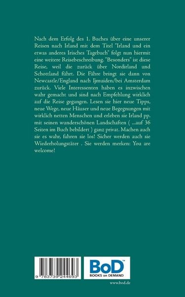 Produktbild: Irland und ein weiteres besonderes Tagebuch f&uuml;r Erstbesucher und Wiederholungst&auml;ter