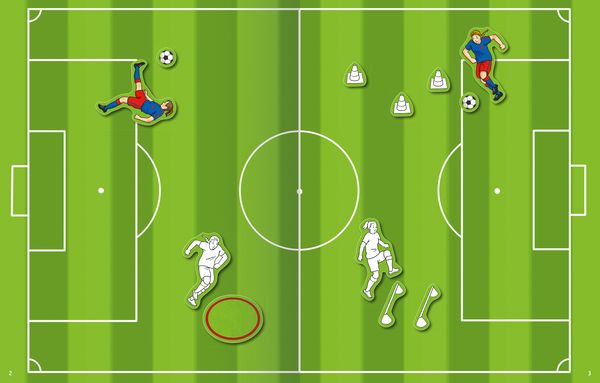 Produktbild: Mein Ausmalstickerbuch - Fu&szlig;ball