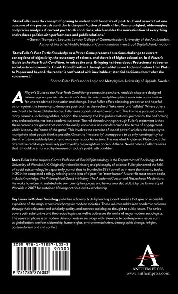 Produktbild: A Player's Guide to the Post-Truth Condition