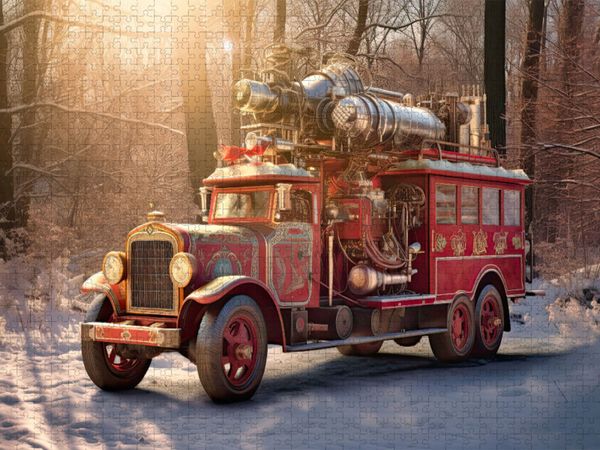 Produktbild: CALVENDO Puzzle Wintermorgen | 1000 Teile Lege-Gr&ouml;&szlig;e 64x48cm Foto-Puzzle f&uuml;r gl&uuml;ckliche Stunden