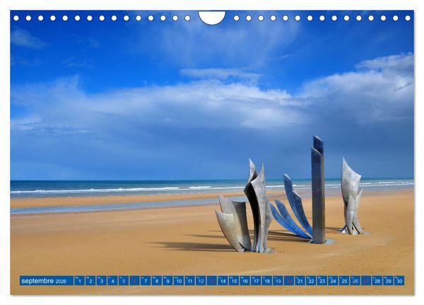 Produktbild: D&eacute;couvrez la Normandie (Calendrier mural 2026 DIN A4 vertical), CALVENDO calendrier mensuel