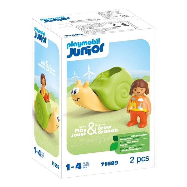 PLAYMOBIL JUNIOR 71699 - Schaukelschnecke mit Rasselfunktion