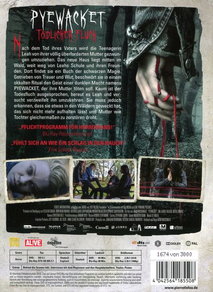 Produktbild: Pyewacket - T&ouml;dlicher Fluch (uncut) - Limitiertes und serialisiertes Mediabook (Blu-ray + DVD)