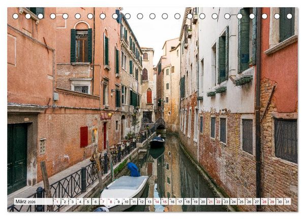 Produktbild: Venedig. Lagunenstadt in Italien (Tischkalender 2026 DIN A5 quer), CALVENDO Monatskalender