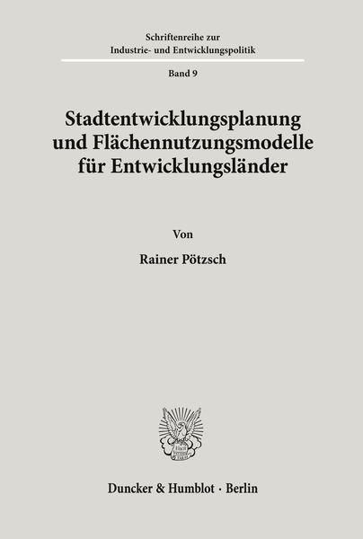 Produktbild: Stadtentwicklungsplanung und Fl&auml;chennutzungsmodelle f&uuml;r Entwicklungsl&auml;nder.