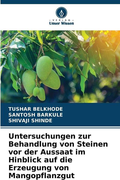 Produktbild: Untersuchungen zur Behandlung von Steinen vor der Aussaat im Hinblick auf die Erzeugung von Mangopflanzgut