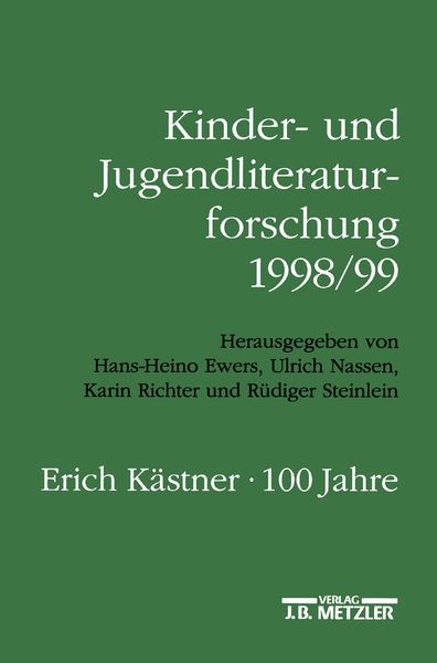 Produktbild: Kinder- und Jugendliteraturforschung 1998/99