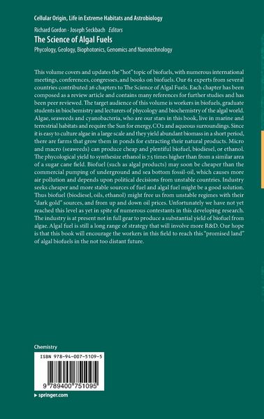 Produktbild: The Science of Algal Fuels