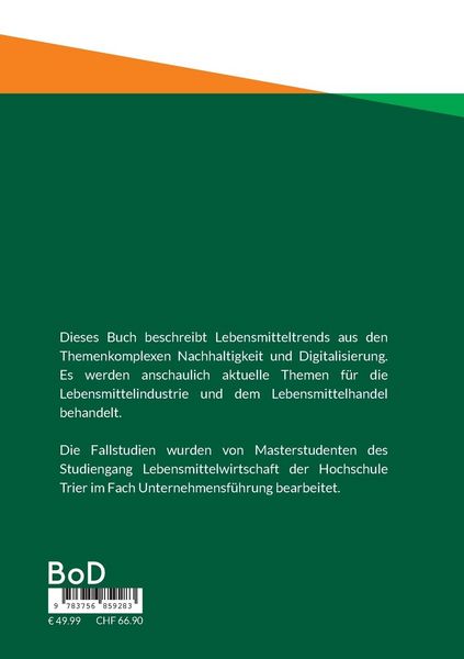 Produktbild: Aktuelle Trends in der Lebensmittelindustrie und im Lebensmittelhandel