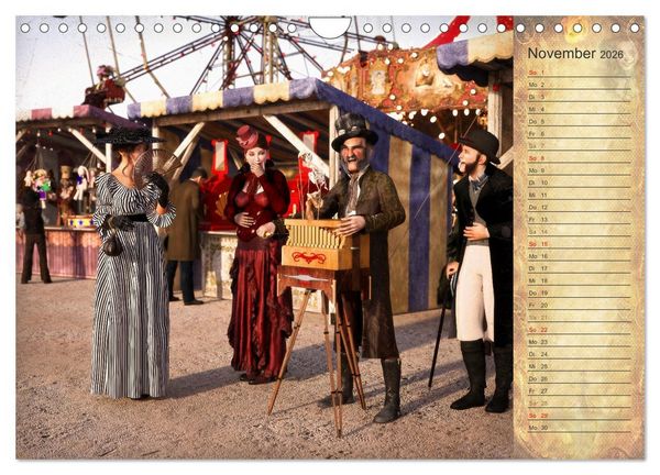 Produktbild: Steampunk Carnival (Wandkalender 2026 DIN A4 quer), CALVENDO Monatskalender
