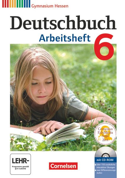 Produktbild: Deutschbuch Gymnasium - Hessen - 2012 - 6. Klasse - Arbeitsheft mit L&ouml;sungen und &Uuml;bungs-CD-ROM. Hessen