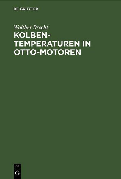 Produktbild: Kolbentemperaturen in Otto-Motoren