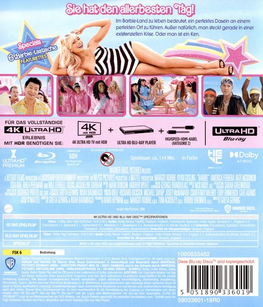 Barbie (4K Ultra HD) (+ Blu-ray)