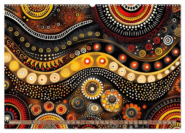 Produktbild: Aborigines - Farben des Outback (hochwertiger Premium Wandkalender 2026 DIN A2 quer), Kunstdruck in Hochglanz