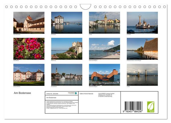 Produktbild: Am Bodensee (Wandkalender 2026 DIN A4 quer), CALVENDO Monatskalender