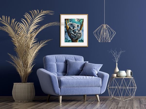 Schipper 609240907 - Malen nach Zahlen, Koala mit Baby, 24x30cm