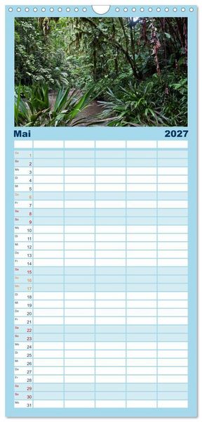 Produktbild: Familienplaner 2027 - Kolumbien Impressionen mit 5 Spalten (Wandkalender, 21 x 45 cm) CALVENDO