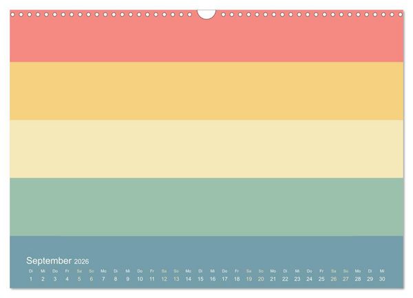 Produktbild: 70er Jahre Bastelkalender - DIY Kreativ-Kalender zum Selbstgestalten (Wandkalender 2026 DIN A3 quer), CALVENDO Monatskalender