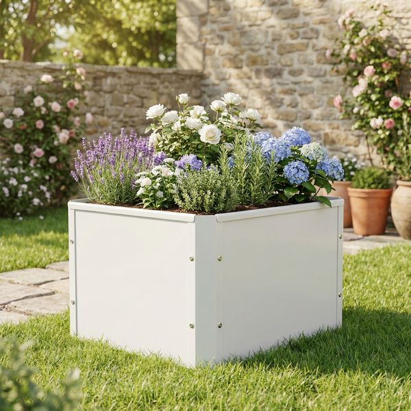 Produktbild: Metall Beet Pflanzkasten Blumentopf 50x40 Balora M